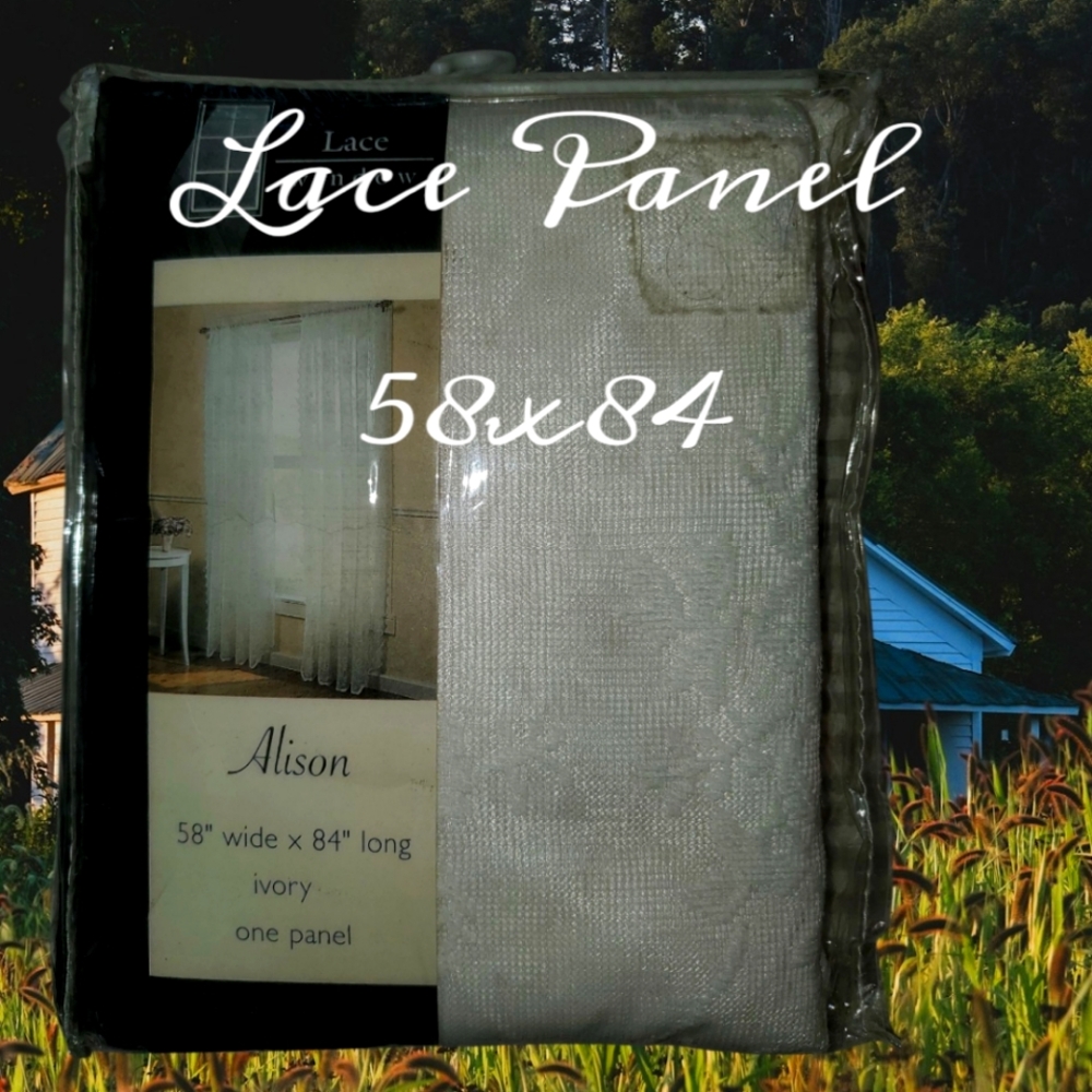 Ivory Lace Panel 58x84 New in package